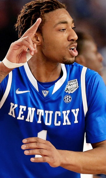 Kentucky's James Young throws down dunk of the NCAA tourney in title game
